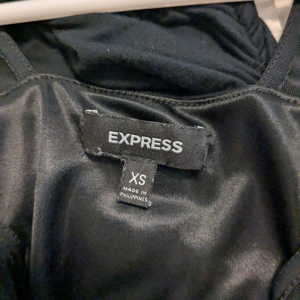 Express Sheath Dress Ruched Cocktail - Picture 2 of 4